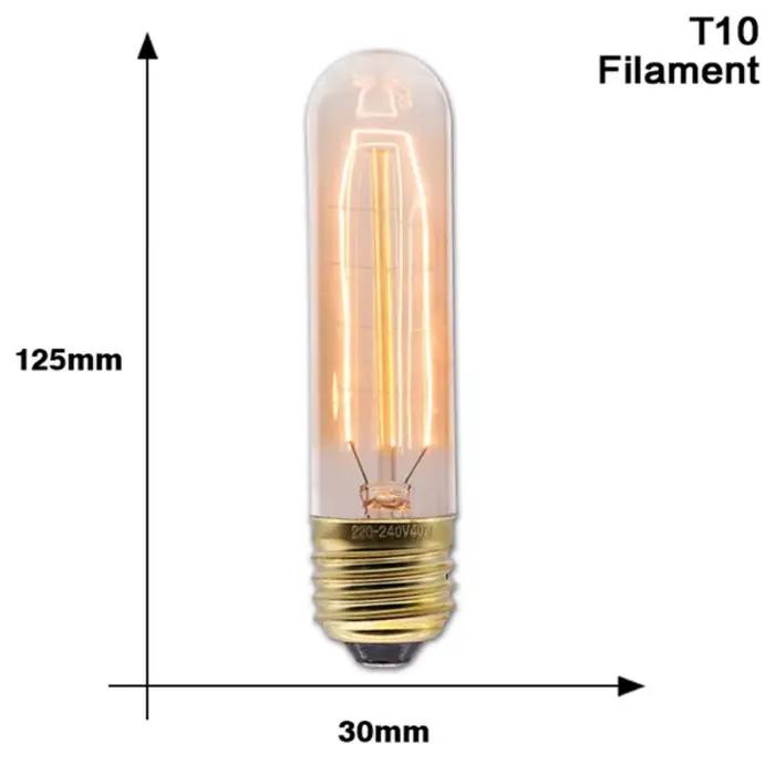Ampoule Edison rétro E27 40W 220V A60 ST64 G80 G95 T45, Ampoule à incandescence, Ampoule Vintage, Fi