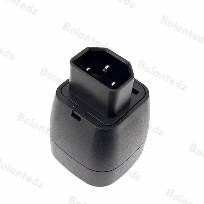 Bolantedz Euro à C14 adaptateur de prise 3 broches 10A 250V EU allemagne à IEC60320 adaptateur de co