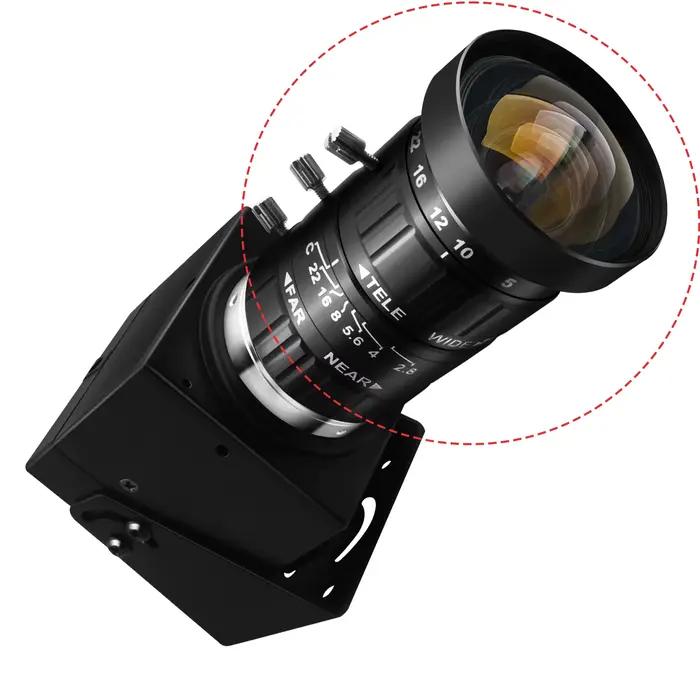 Objectif zoom manuel ELP CCTV C Mount 5-50 mm Varifocal 12MP Haute qualité pour caméras USB ELP 48MP