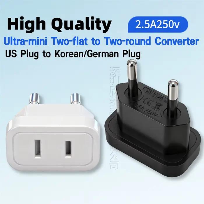 Adaptateur de prise de courant de voyage US vers EU