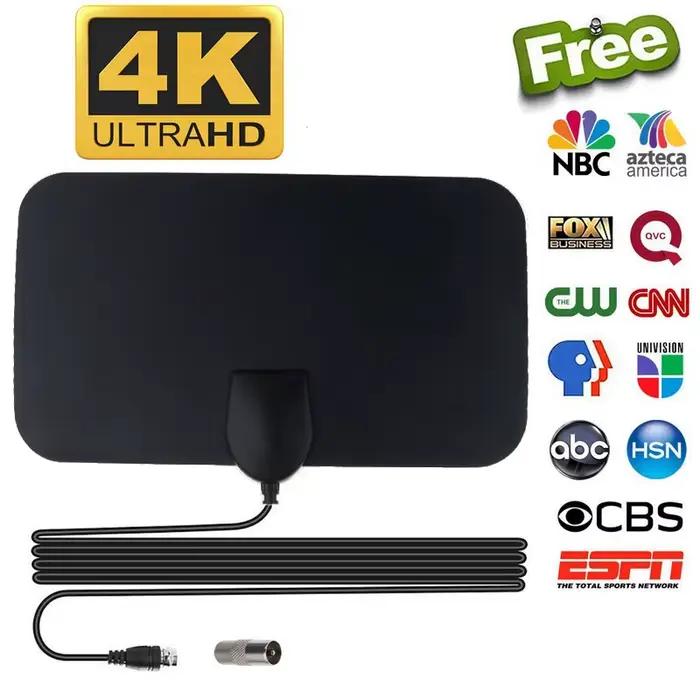 Antenne TV 1080P pour TV numérique globale 4K DVB-T2