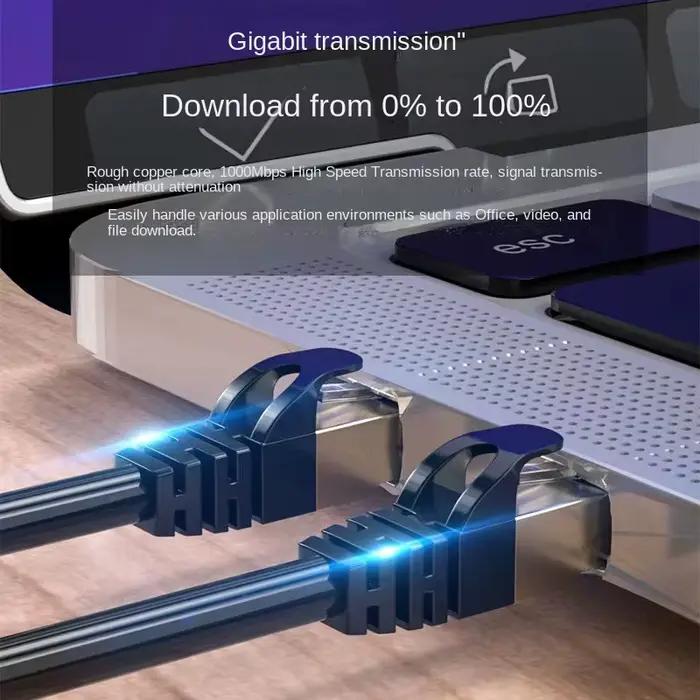 Câble Ethernet Cat6 Gigabit haute vitesse 1000Mbps