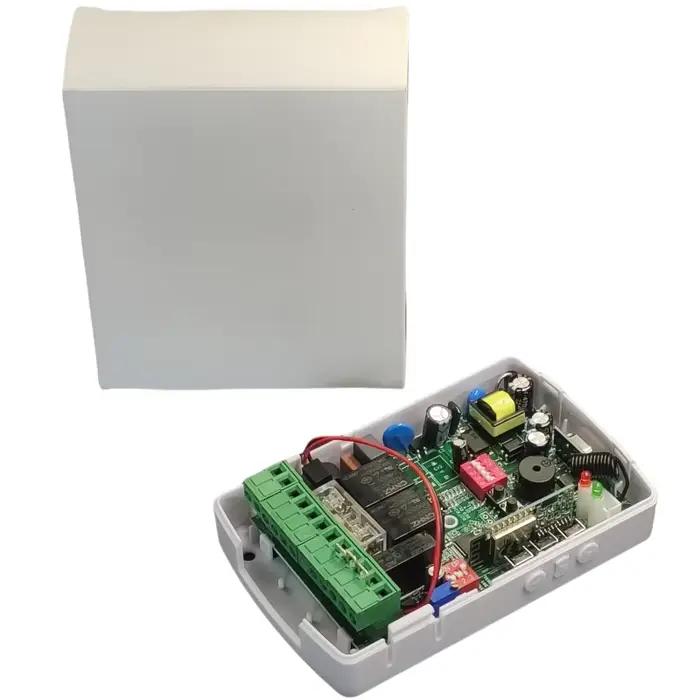 Panneau de commande de volet roulant multifonctions AC220V pour rideaux et volets roulants universellement compatibles avec interrupteur de limitation, cellule photoélectrique, lumière d'alarme et interrupteur manuel occasions spéciales à offrir