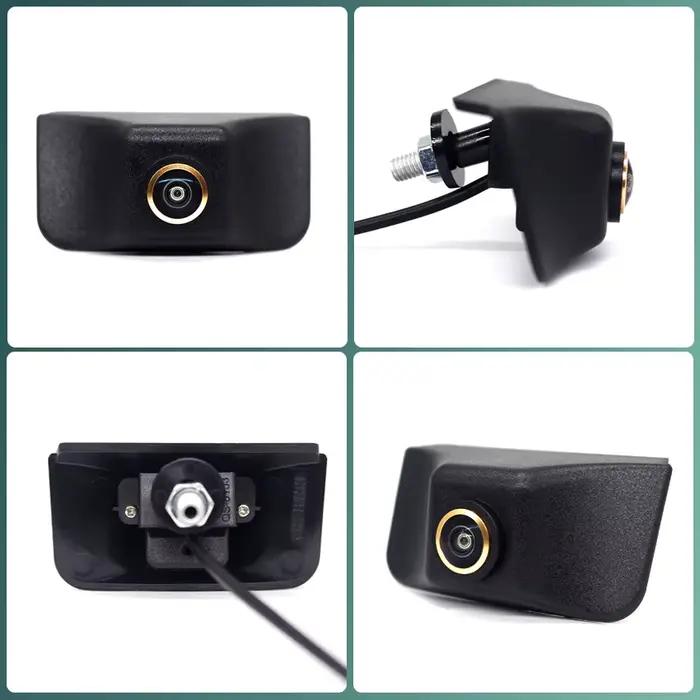 AHD HD – objectif Fisheye doré avec Logo de vue avant de voiture