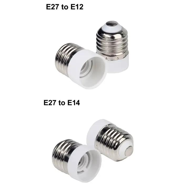 Convertisseur d'ampoule E27 mâle à E12 E14 E40 B22 MR16 G4 G9 GU10 femelle