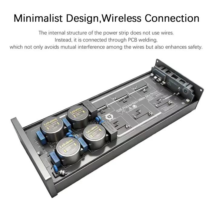 Prise de filtre audio HIFI Protection contre la foudre anti-interférences réduction du bruit détection de masse et de phase pour système audio amélioration qualité sonore pour audiophile