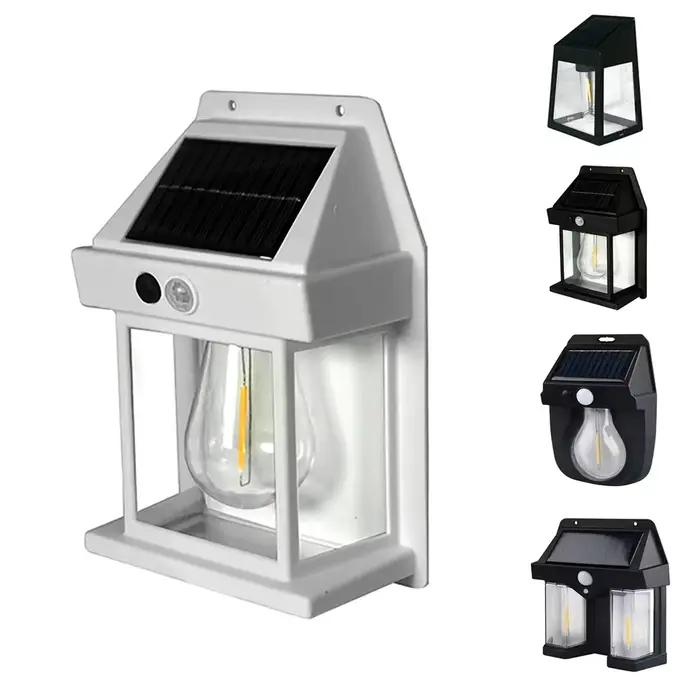 Puissante lampe murale solaire lumineuse capteur de mouvement LED lumière