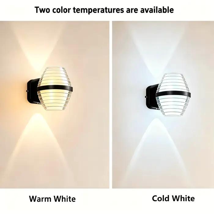 LED applique murale extérieure IP65 étanche en aluminium monté en Surface moderne haut vers le bas