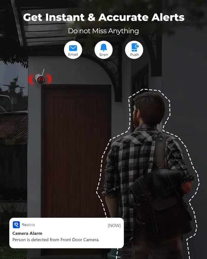Caméra de sécurité sans fil solaire REOLINK 3MP pour extérieur