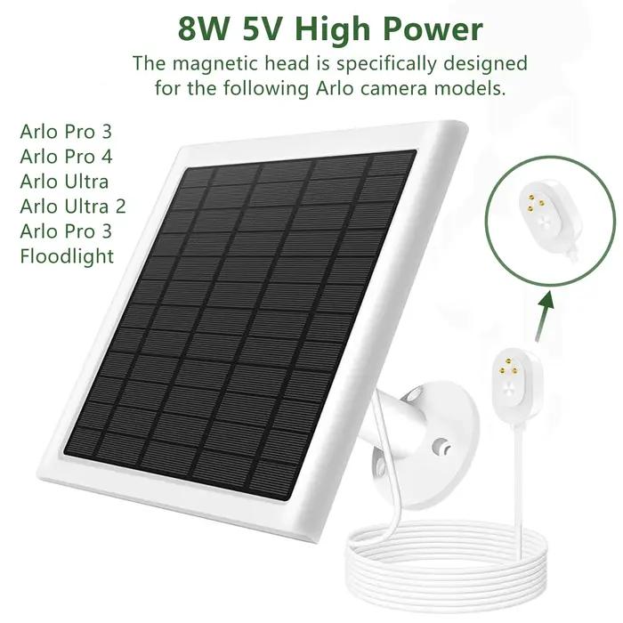 Panneau solaire 8W pour caméras Arlo
