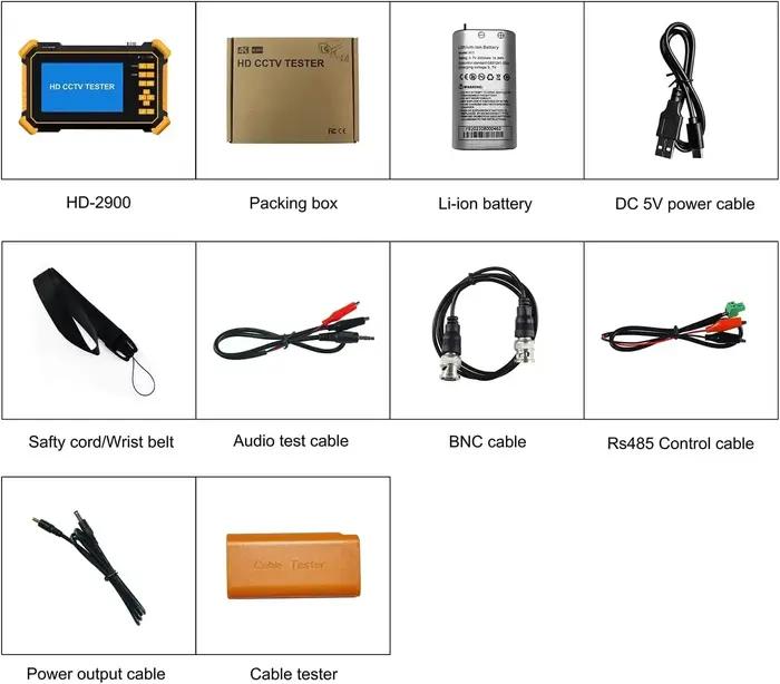 Testeur de caméra de vidéosurveillance 8MP