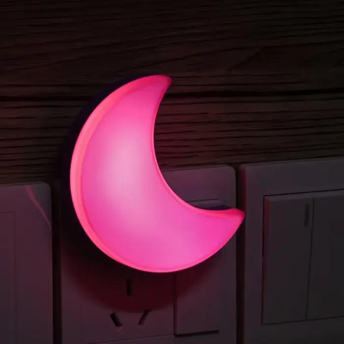 Lune veilleuse brancher dans le mur mignon bébé mur pépinière lampe capteur de lumière Intelligent LED