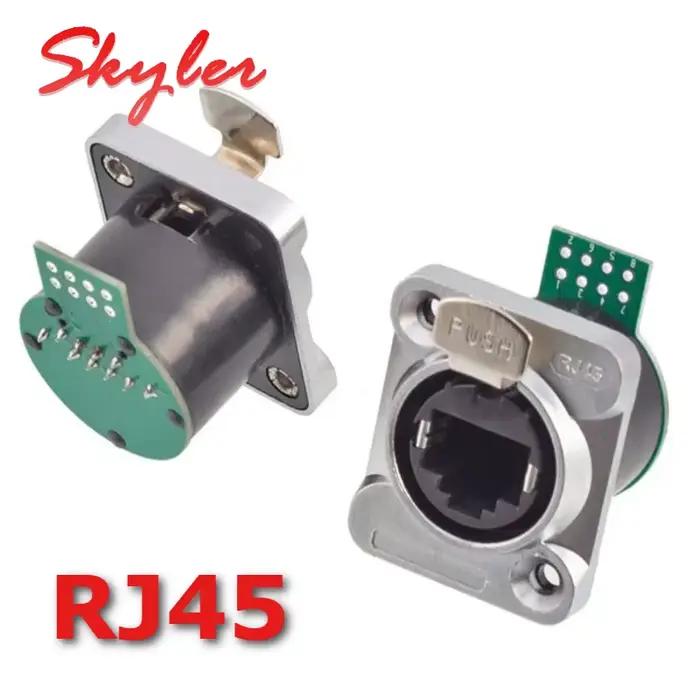 Connecteur de câble Ethernet RJ45 industriel Micro CAT5E CAT6A Prise réseau 8P