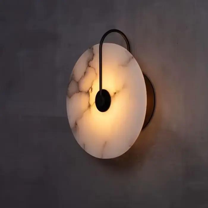 Applique murale Led moderne lumières pour chambre salon marbre décoration lampe éclairage de fond hôtel couloir allée Bahtroom