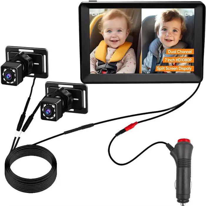 Caméra de voiture pour bébé pour 2 enfants