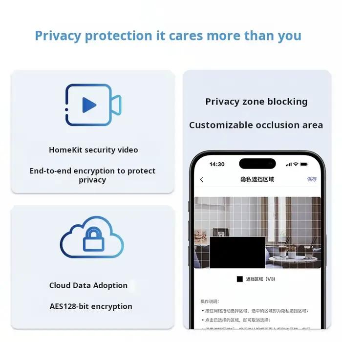 Caméra intelligente Aqara E1 2K HD WIFI