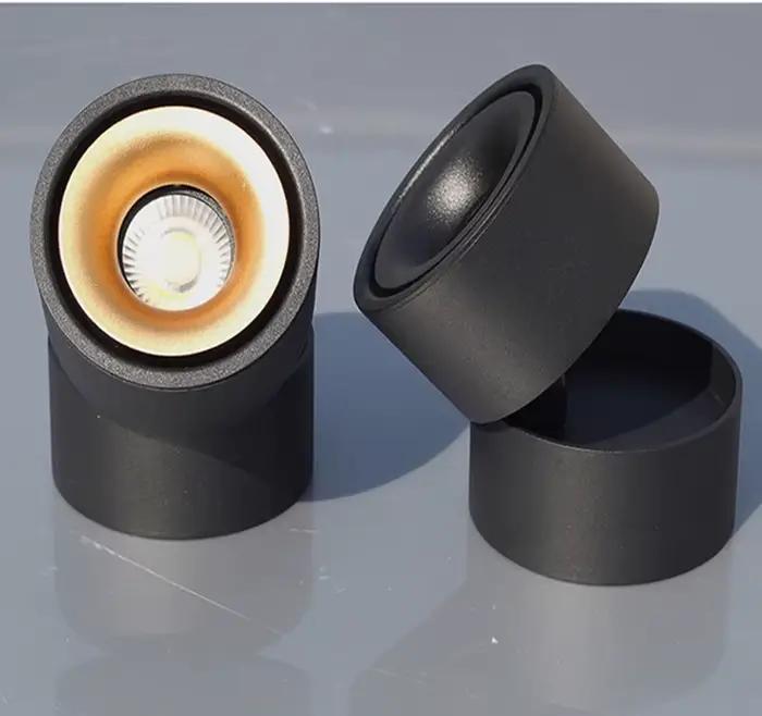 Spot lumineux Led encastré Plafond Led Downlight Surface COB 9W 12W 15W 18W plafonniers à intensité variable AC110 220v