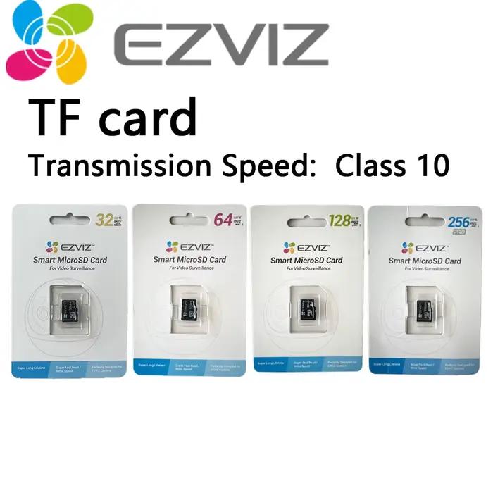 EZVIZ 32GB 64GB 128GB 256GB 512GB classe 10 haute vitesse lecture écriture carte MicroSD TF pour caméra de sécurité Hikvision