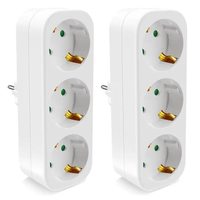 Prise électrique ue, 3 prises