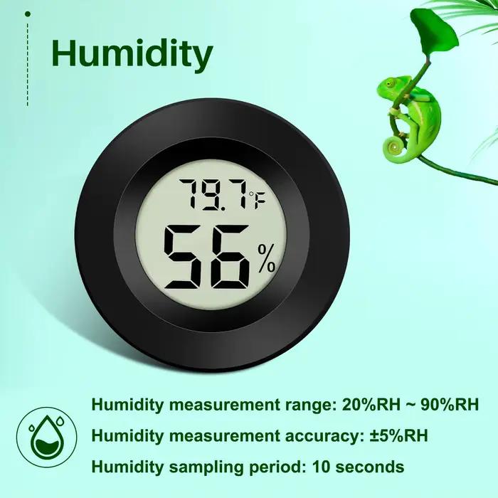 1 mini thermomètre et hygromètre numérique LCD-50 ° C à +70 ° Compteur de température et d'humidité C pour les tests du réfrigérateur et du congélateur