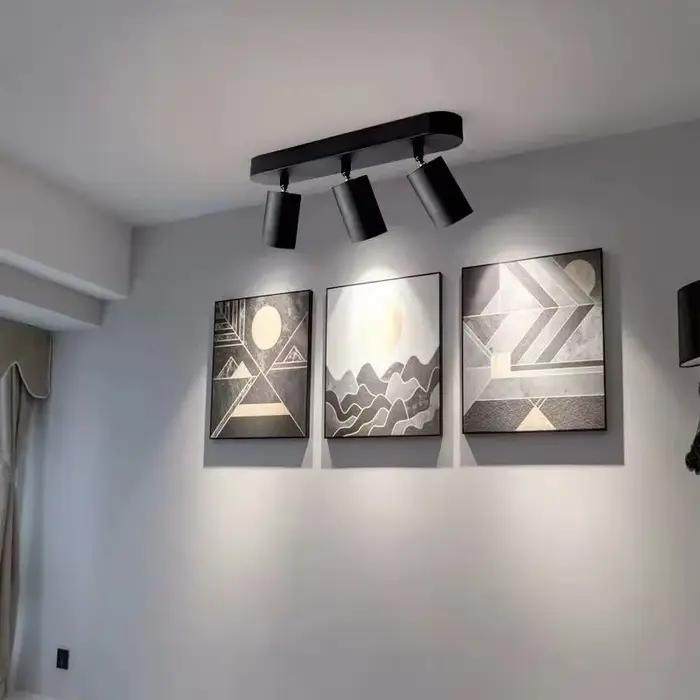 Plafonnier LED GU10 avec 1/2/3/4 Têtes