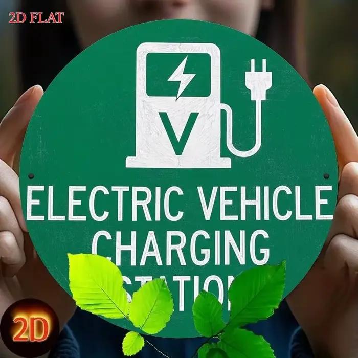 Panneau en métal HD, Station de recharge de véhicules électriques