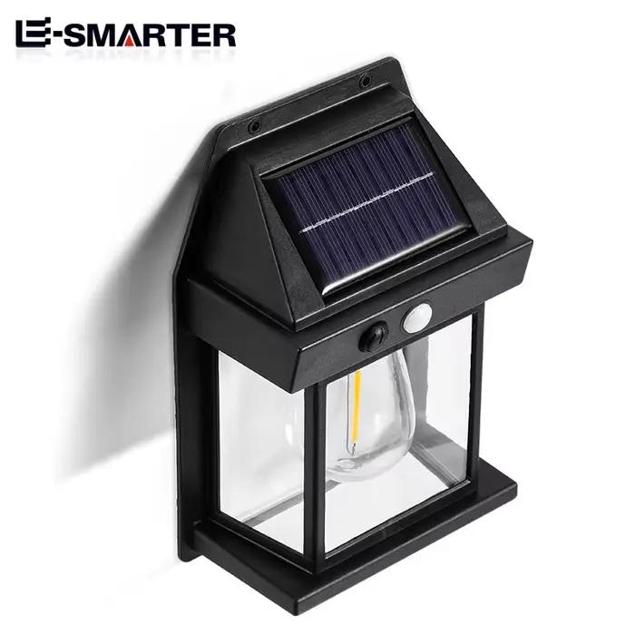 Puissante lampe murale solaire lumineuse capteur de mouvement LED lumière