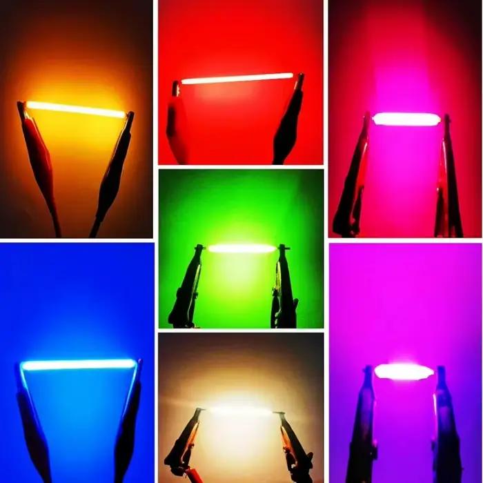 10 pièces 3V COB LED céramique Filament Edison ampoule
