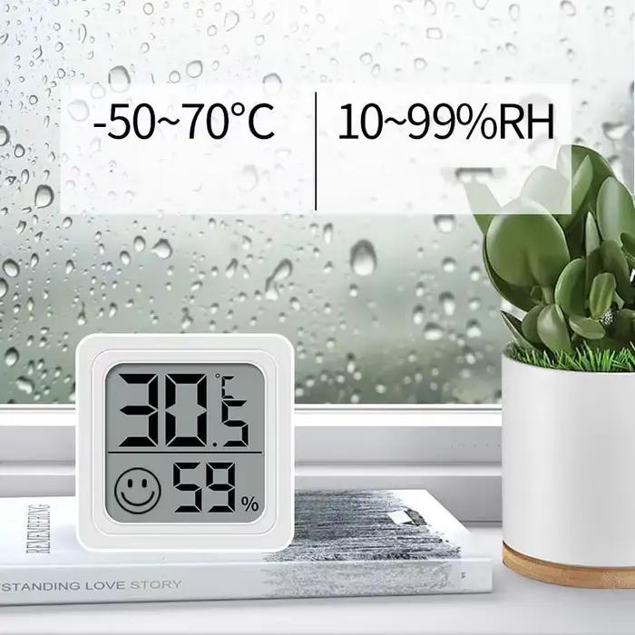 4 pièces thermomètre numérique hygromètre intérieur Mini température LCD moniteur électronique