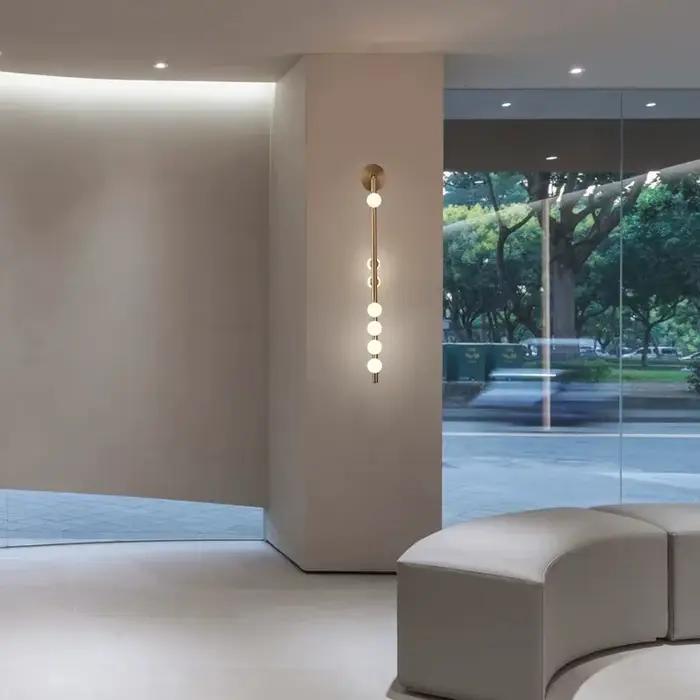 Designer hôtel Clubhouse Villa salon TV mur fond applique murale nordique entrée chambre tête de lit lumière LED