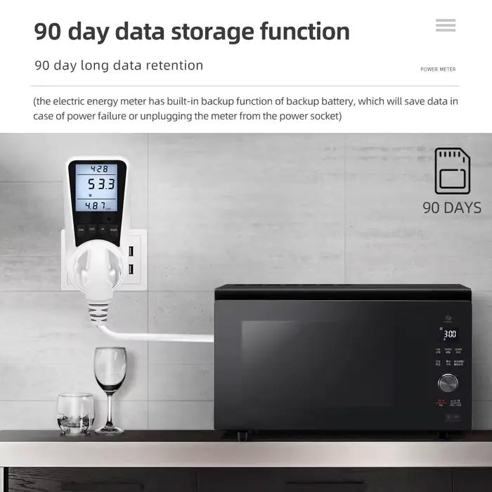 Wattmètre numérique 220V AC EU