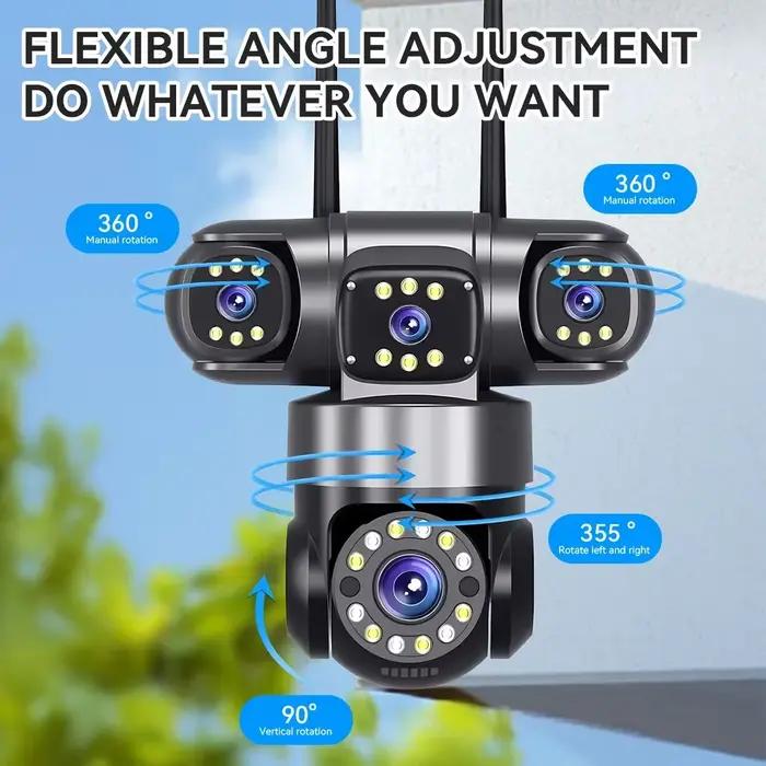 Caméra WiFi extérieure de sécurité domestique 10K 20MP