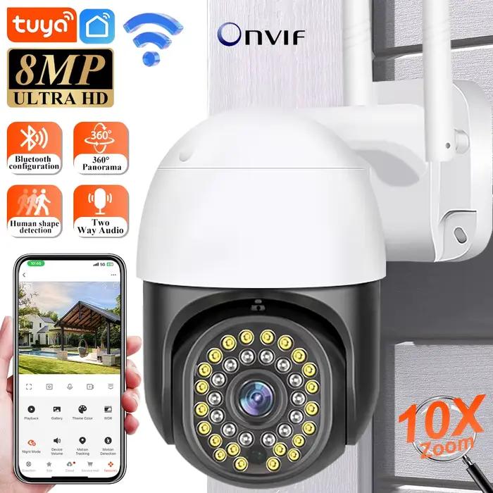 Caméra Tuya 8MP avec suivi humain IA
