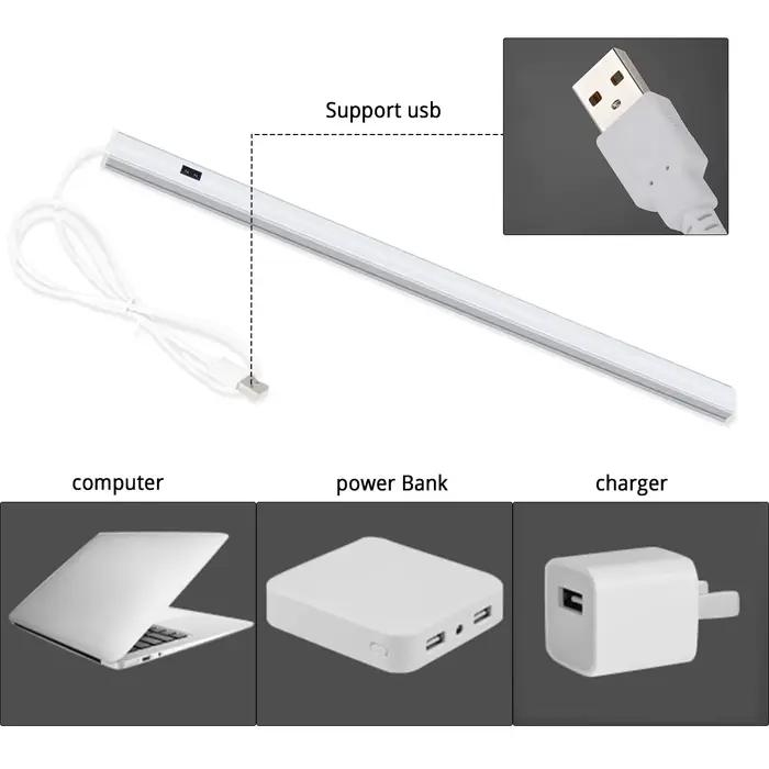 Barre lumineuse LED avec interrupteur à gâchette sans contact à onde manuelle