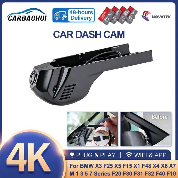 Nouveau 4K 2160P voiture DVR Dash Cam caméra pour BMW X3 F25 X5 F15 X1 F48 X4 X6 X7 M 1 3 5 7 série F20 F30 F31 F32 F36 F45 F07 DashCam
