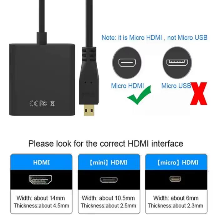 Connecteur Micro HDMI vers VGA