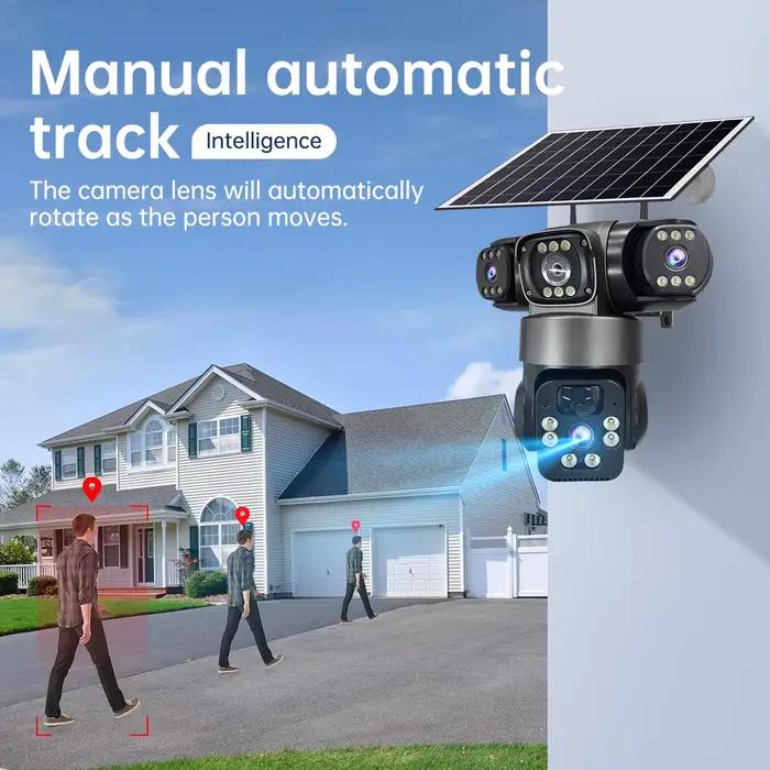 Caméra solaire extérieure 6K 12MP 4G SIM