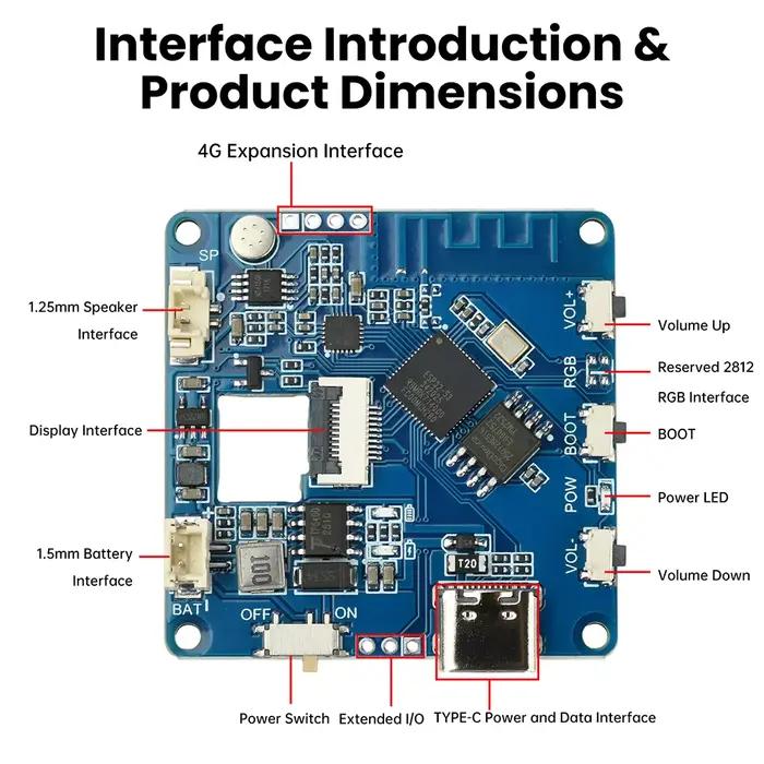 Module de Chat vocal WIFI ESP32-AI