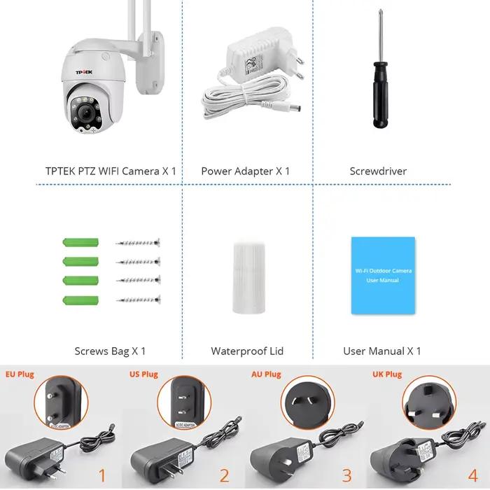 Caméra IP Wifi PTZ 5MP 5X Zoom optique