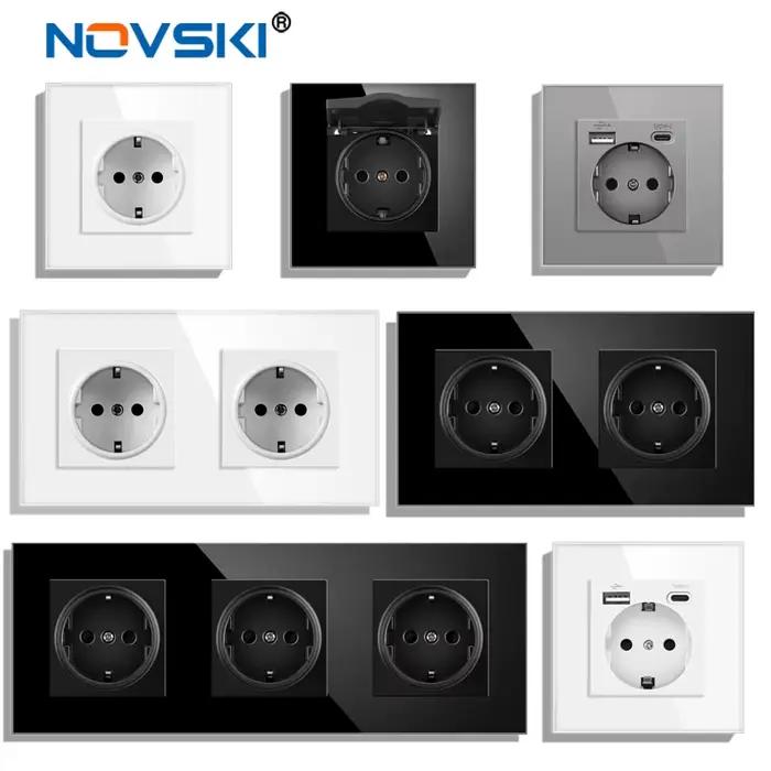 Novski-Prise murale en verre cristal