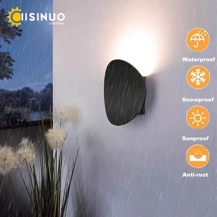 Applique murale LED en aluminium pour porche extérieur