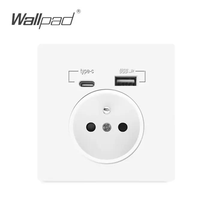 Prise murale Wallpad avec ports USB et indicateur pour charge rapide et sécurité accrue pour usage domestique et général