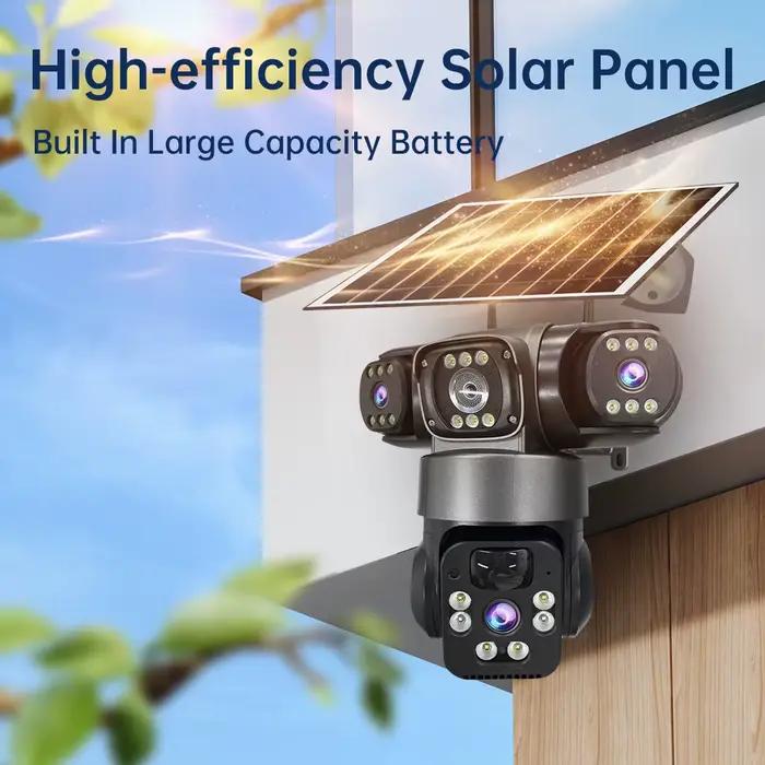 Caméra solaire extérieure 6K 12MP 4G SIM