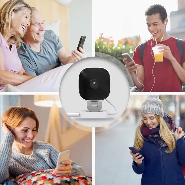 Offre spéciale Mini caméra de sécurité intelligente 4K Vision nocturne couleur WiFi IP65 étanche détection de mouvement Audio bidirectionnel intérieur extérieur