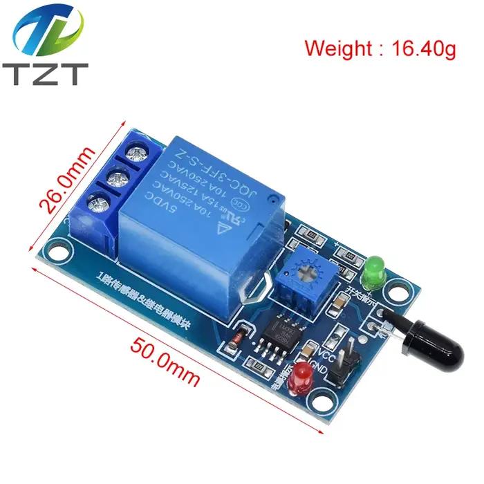 Module de capteur de détection de flamme infrarouge IR 1 canal 5V 12V