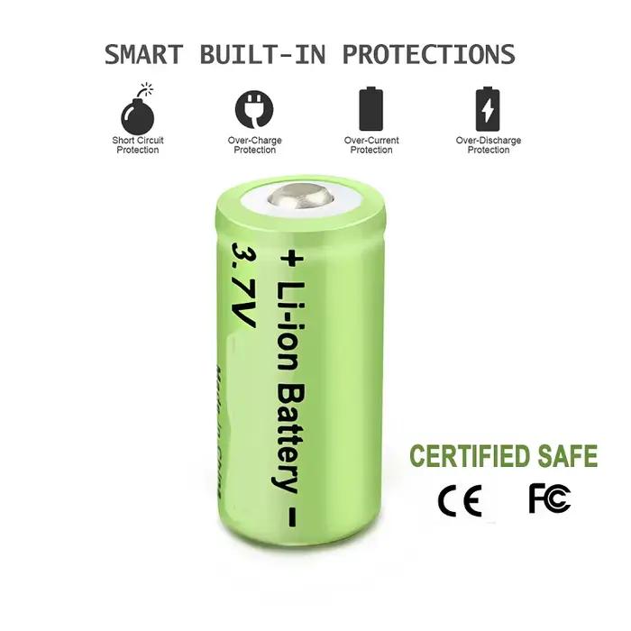 Batteries Li-ion rechargeables 3.7V 800mAh 16340 CR123A pour caméra de sécurité Arlo pour batterie 16340