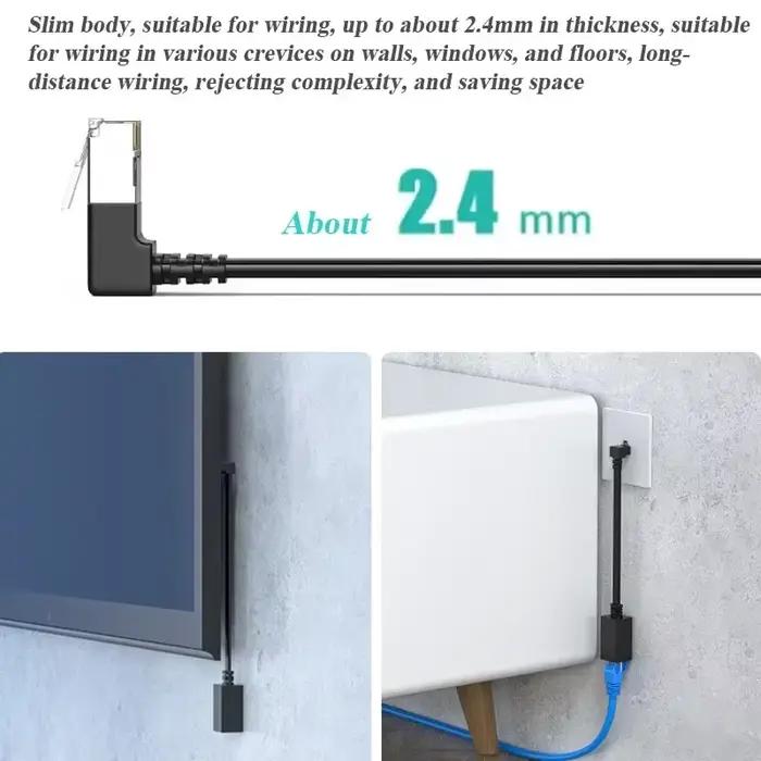 Connecteur de câble réseau RJ45 à 90 degrés