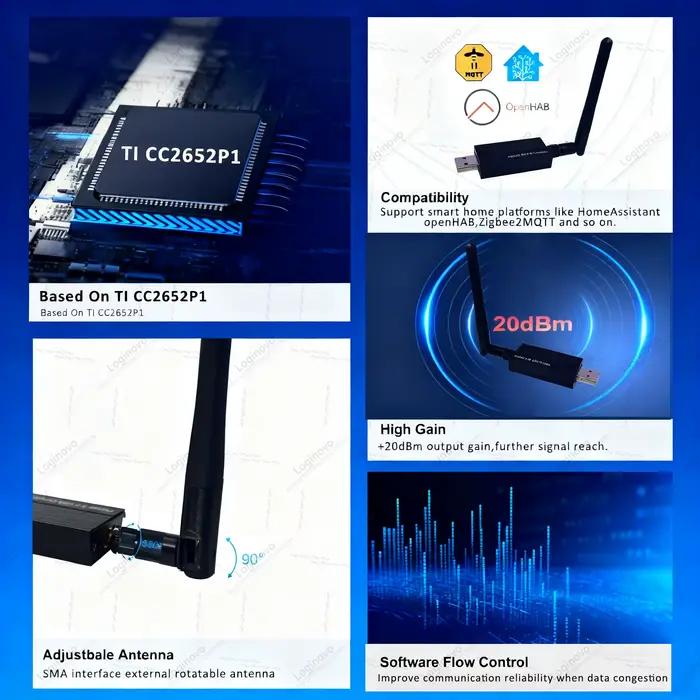 Zigbee 3.0 USB Dongle universel sans fil