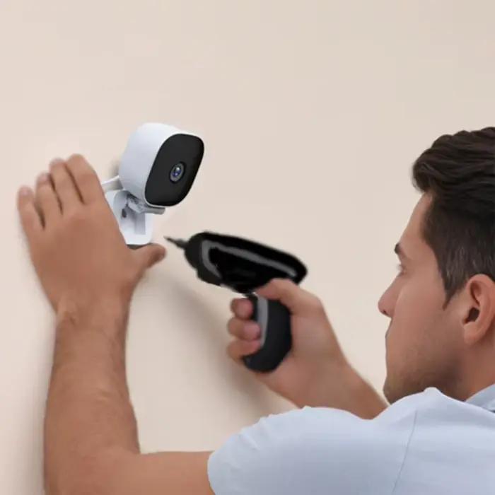 Offre spéciale Mini caméra de sécurité intelligente 4K Vision nocturne couleur WiFi IP65 étanche détection de mouvement Audio bidirectionnel intérieur extérieur