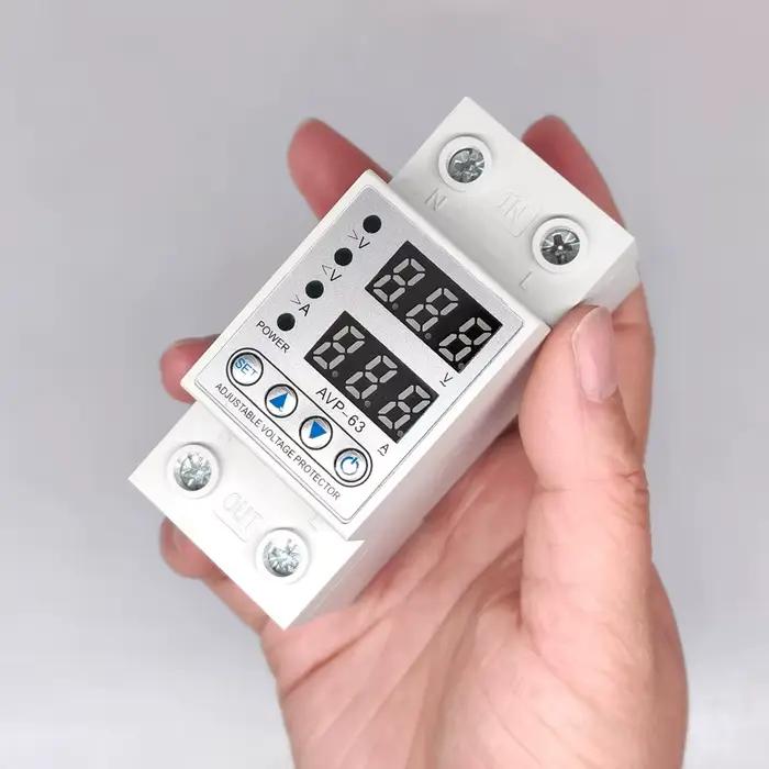 AVP 40A 63A 230V protecteur de réenclenchement de courant de surtension protection sous-tension avec double affichage numérique 40A 63A 80A 220V